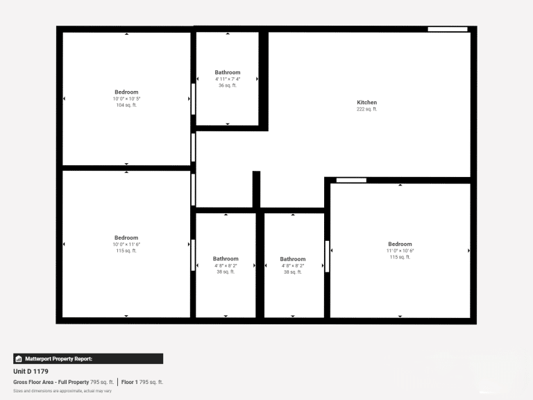 unit d 1179 floor 1